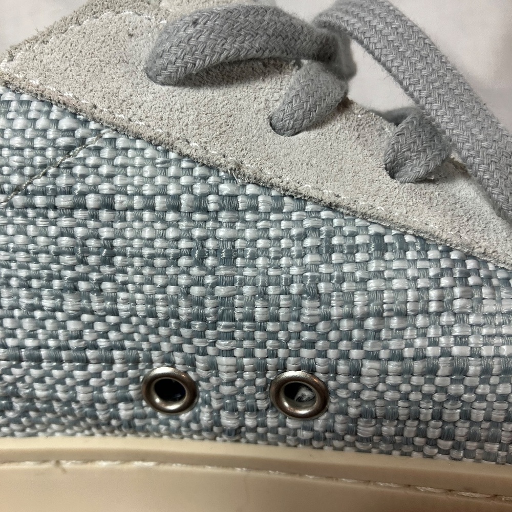 NWOT P448 Jack Suede & Woven Textured Sneakers, Women's Size 38 (US Size 8) - Picture 11 of 14